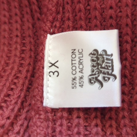 NEW Ascot and Hart Knit Midi Skirt 3X Brown FLAW DISCOLORATION - Picture 2 of 14